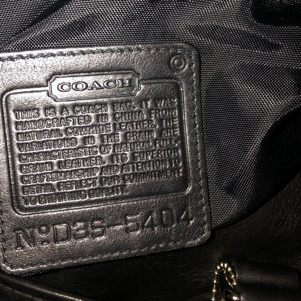 Coach Black Leather Duffle Travel bag - Picture 8 of 13